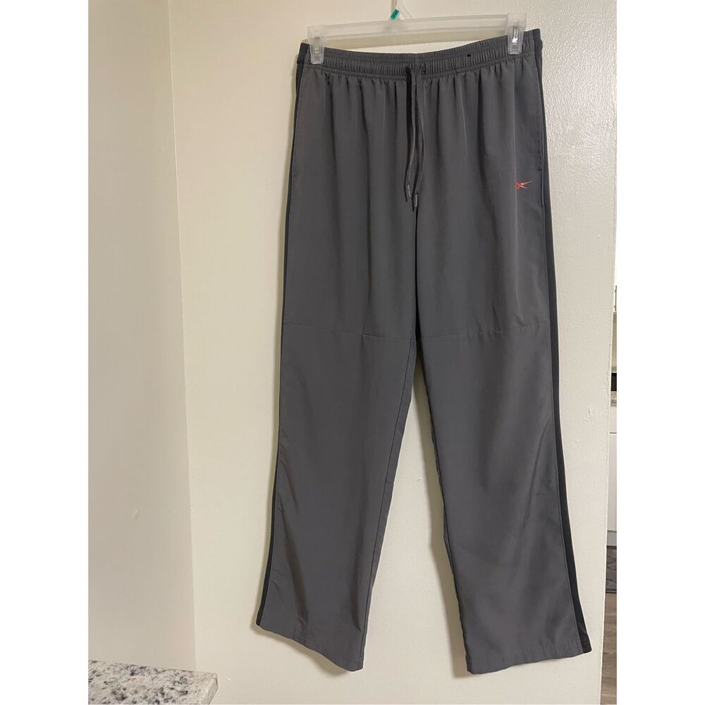 Reebok Mens Large Gray Elastic Drawstring pants